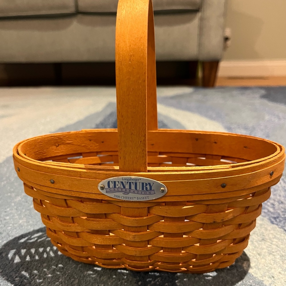 Small Longaberger Century Celebration 2000 Cheers Basket